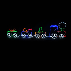 ACA Lighting X083123217 Влак – 312 LED 13м лента мултиколор стеди IP44 200×51см 1.5м кабел