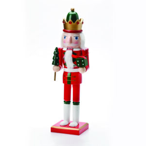 ACA Lighting X143806 Лешникотрошач крал с подарък и дърво H38см