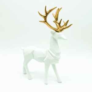 ACA Lighting X1584617 Декоративен елен отсмола бял 30см