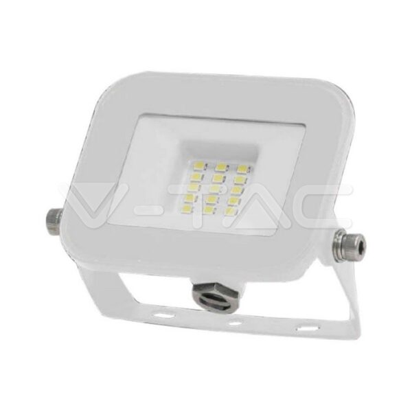 V-TAC VT-10011 10W LED Прожектор SAMSUNG Чип PRO-S Бяло Тяло 3000К