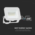 V-TAC VT-10017 20W LED Прожектор SAMSUNG Чип PRO-S Бяло Тяло 3000К