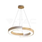 V-TAC VT-10090 LED Осветител 32W Висящ (43*100) 3000К Бяло Тяло С Дърво