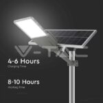 V-TAC VT-10225 20W Улична Лампа Соларна Bridgelux Чип 6500K