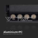 V-TAC VT-10257 5W LED Магнитен Линеен Спот Регулируем 4000K Черно Тяло