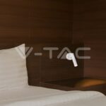 V-TAC VT-10292 2W LED Стенен Аплик Хотел Кръг 3000K Бяло Тяло