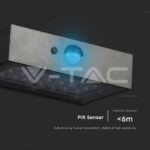 V-TAC VT-10305 3W LED Соларна Стенна Лампа със Сензор 4000K+3000K Черна