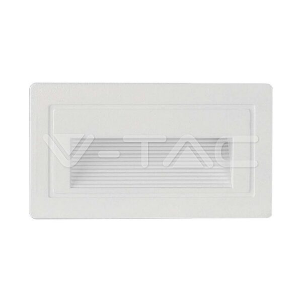 V-TAC VT-10378 3W LED Осветител За Стъпала Бял Правоъгълен 3000K