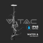 V-TAC VT-23021 12W LED Градинско Колче D150xH800 3000K Антрацит IP65