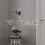 V-TAC VT-10473 2x2.6W Стенен Спот Черен 3000К IP44