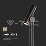 V-TAC VT-23051 2x2.6W Наземен Спот 1м. Черен 4000К IP44