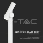 V-TAC VT-10476 2x2.6W Наземен Спот 1м. Бял 3000К IP44