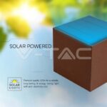 V-TAC VT-11889 9W COB LED Соларна Стенна Батерия 1x2600mAh 16ч. 4000K Corten Тяло IP65