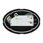 V-TAC VT-1267 8W Плафон Овал Черно Тяло 3000K IP66