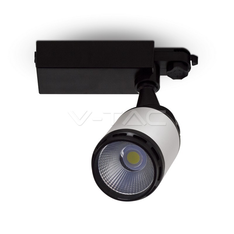 1336.jpg V-TAC VT-1337 25W LED Прожектор Релсов Монтаж Черно/Бяло Тяло Бяла Светлина