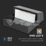 V-TAC VT-1399 3W LED   за Стъпала Черно Тяло Квадрат Неутрално Бяла Светлина