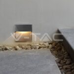 V-TAC VT-1399 3W LED   за Стъпала Черно Тяло Квадрат Неутрално Бяла Светлина