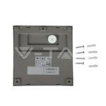 V-TAC VT-1401 3W LED   за Стъпала Сиво Тяло Квадрат Неутрално Бяла Светлина