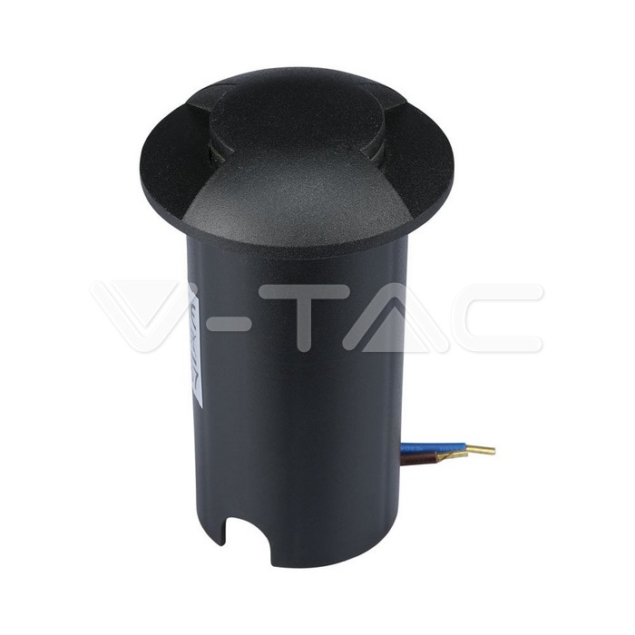 1466.jpg V-TAC VT-1468 1W LED Осветител за Стъпала Черен Двупосочен 6500K
