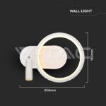 V-TAC VT-14983 LED Осветител 14W Хотел Аплик Бял 3000K