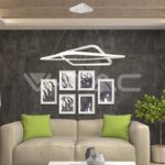 V-TAC VT-14989 LED Осветител 50W Висящ 600x600x1200мм Димиращ Бял 4000К