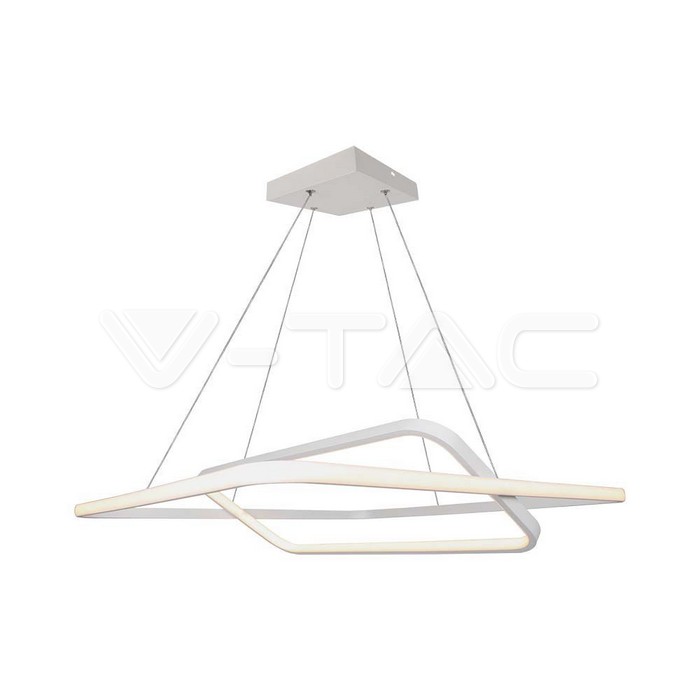 14989.jpg V-TAC VT-14989 LED Осветител 50W Висящ 600x600x1200мм Димиращ Бял 4000К