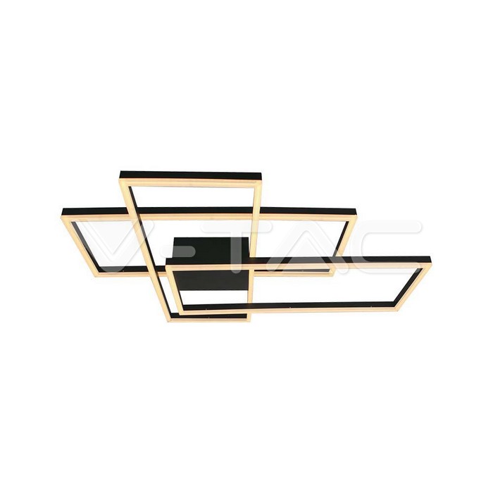 15347.jpg V-TAC VT-15347 LED Осветител 47W За Таван (L90xW67x9см) 3000K Черно Тяло