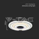 V-TAC VT-15358 95W LED Осветител За Таван (52*5CM) CCT: 3000K+6000K Димираща + Дистанционно