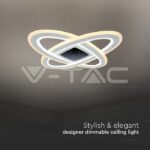 V-TAC VT-15360 130W LED Осветител За Таван (50*50*5CM) CCT: 3000K+6000K Димираща + Дистанционно