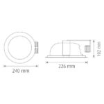 Vito 2000870 MARA-8H 2xE27 CHROME 8 IP20 80W 220V