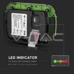 V-TAC VT-20037 10W LED Прожектор SAMSUNG Чип Презаредим USB + SOS Функция IP44 4000K
