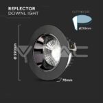V-TAC VT-20059 LED Луна SAMSUNG Чип - 30W Рефлоктор COB Черна 6400К