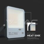 V-TAC VT-20172 50W LED Прожектор Със Светлинен Сензор SAMSUNG Чип Черно Тяло 3000K 100 lm/W