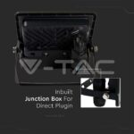 V-TAC VT-20256 10W LED Прожектор PIR Сензор SAMSUNG Чип Черно Тяло 3000K