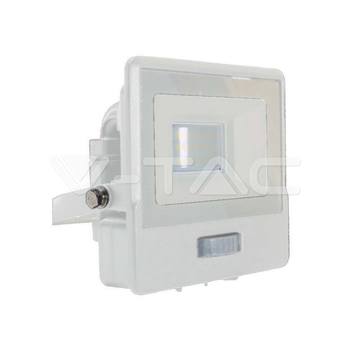 20268.jpg V-TAC VT-20270 10W LED Прожектор PIR Сензор SAMSUNG Чип Бяло Тяло 6500K