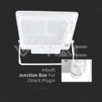 V-TAC VT-20277 50W LED Прожектор PIR Сензор SAMSUNG Чип Бяло Тяло 3000K