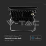 V-TAC VT-20290 50W LED Прожектор PIR Сензор SAMSUNG Чип Черно Тяло 4000K 1М Кабел