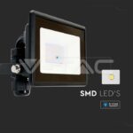 V-TAC VT-20306 10W LED Прожектор SAMSUNG Чип Черно Тяло 6400K