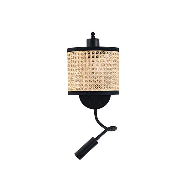 20355-1.jpg Zambelis 20355 LED Аплик за стена 3W 3000K 240Lm отделно и 1xE27 MAX 40W 2xключета On-Off