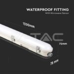V-TAC VT-20469 LED Влагозащитени Тяло SAMSUNG Чип 120см 36W Сензор Стоманен Клип 6500К