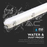 V-TAC VT-20469 LED Влагозащитени Тяло SAMSUNG Чип 120см 36W Сензор Стоманен Клип 6500К