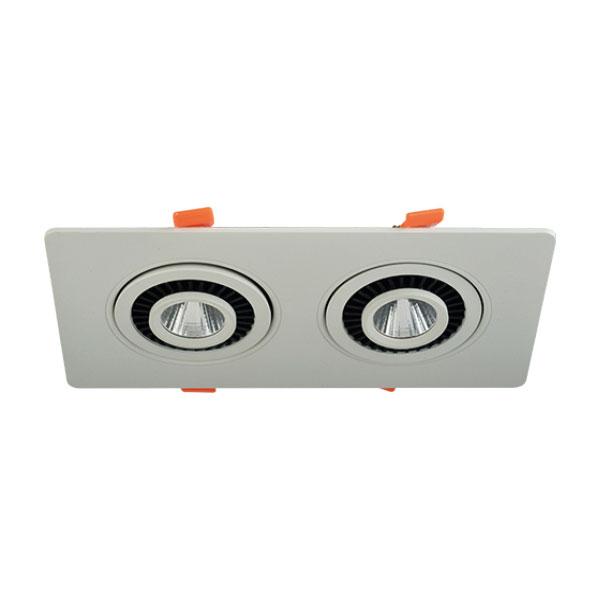 2101210_01.jpg Vito 2101210 Панел с 2 ЛЕД Луни За Вграждане PAN-2 2x5W 6000K IP20 10W 220V