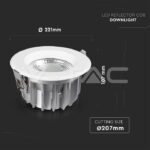 V-TAC VT-211280 40W СОВ Луна Кръгла A++ 120lm/W 6500K