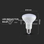V-TAC VT-21136 LED Крушка SAMSUNG ЧИП 10W E27 R80 4000K