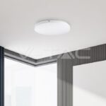 V-TAC VT-2113889 15W LED Плафон SAMSUNG Чип Frameless Кръг 3000K IP44 120lm/W