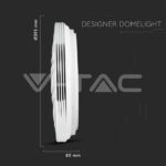 V-TAC VT-2114601 20W 40W 20W LED Дизайнерски Плафон Дистанционно Сменяем Сп. Вълни