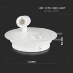 V-TAC VT-211489 3+6W LED Стенна Лампа За Стена Бяла 3000K