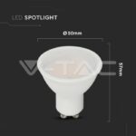 V-TAC VT-21201 LED Крушка SAMSUNG ЧИП 4.5W GU10 110° 3000K