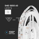 V-TAC VT-212120 LED Лента SMD5050 60/1 RGB Невлагозащитена