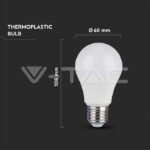V-TAC VT-21228 LED Крушка SAMSUNG ЧИП 9W E27 A60 3000K