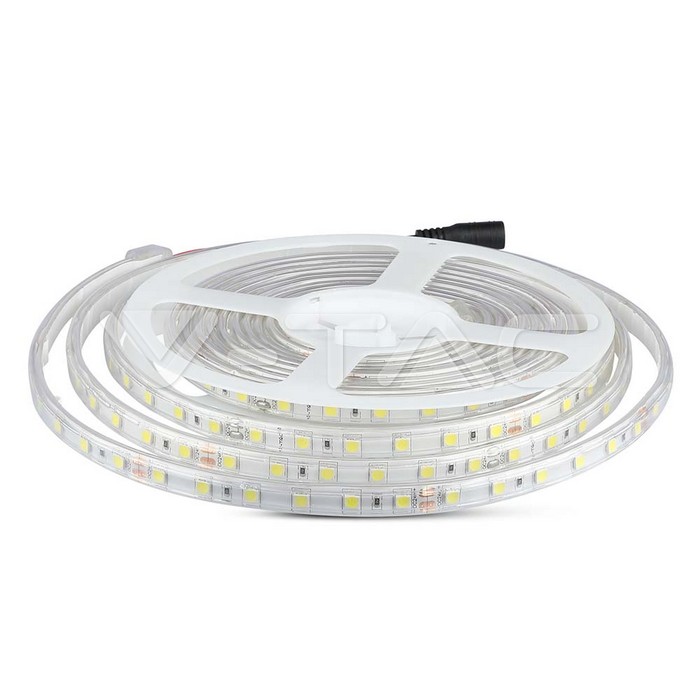 212563.jpg V-TAC VT-212563 LED Лента 5050 60/1 24V IP65 4000K